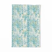 palms batik - teal