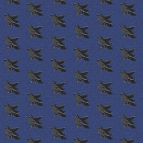 3/4” Ravens on Royal Blue