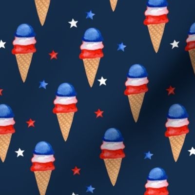 Red, White and Blue Ice Cream // Nile Blue