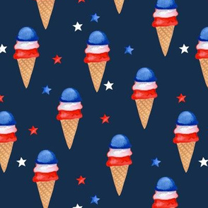 Red, White and Blue Ice Cream // Nile Blue