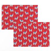 Llama Love (red)