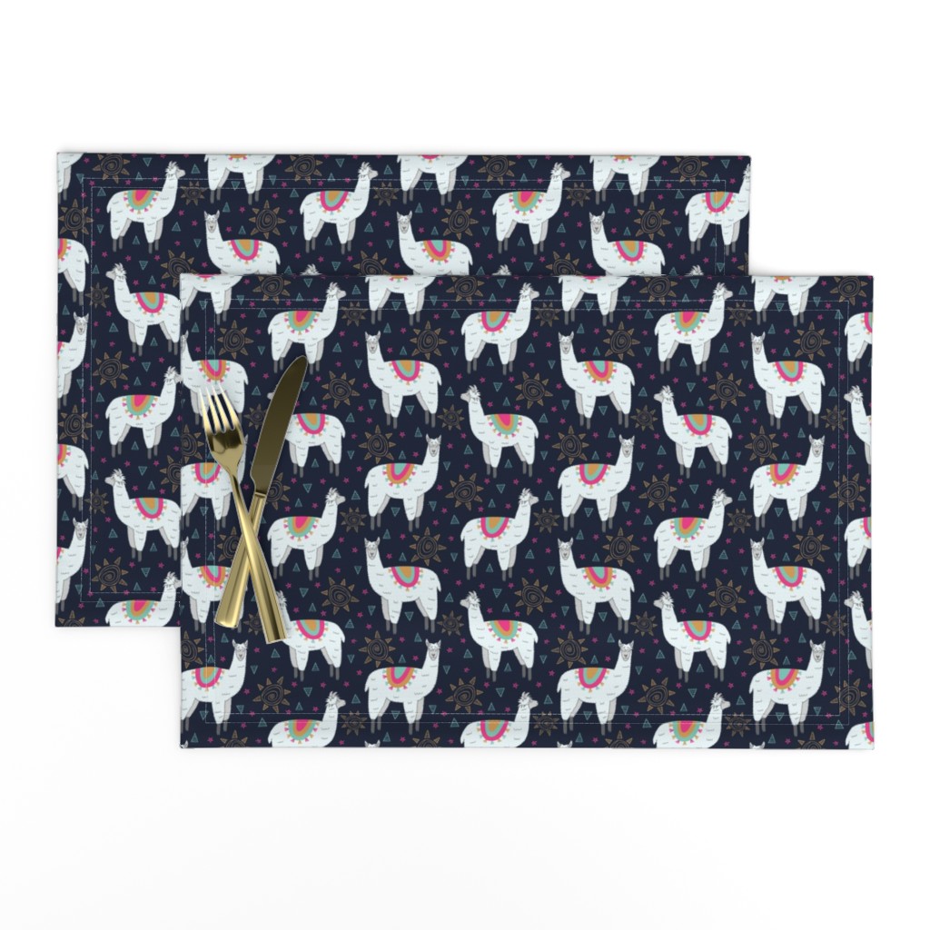 Llama Love (Navy)