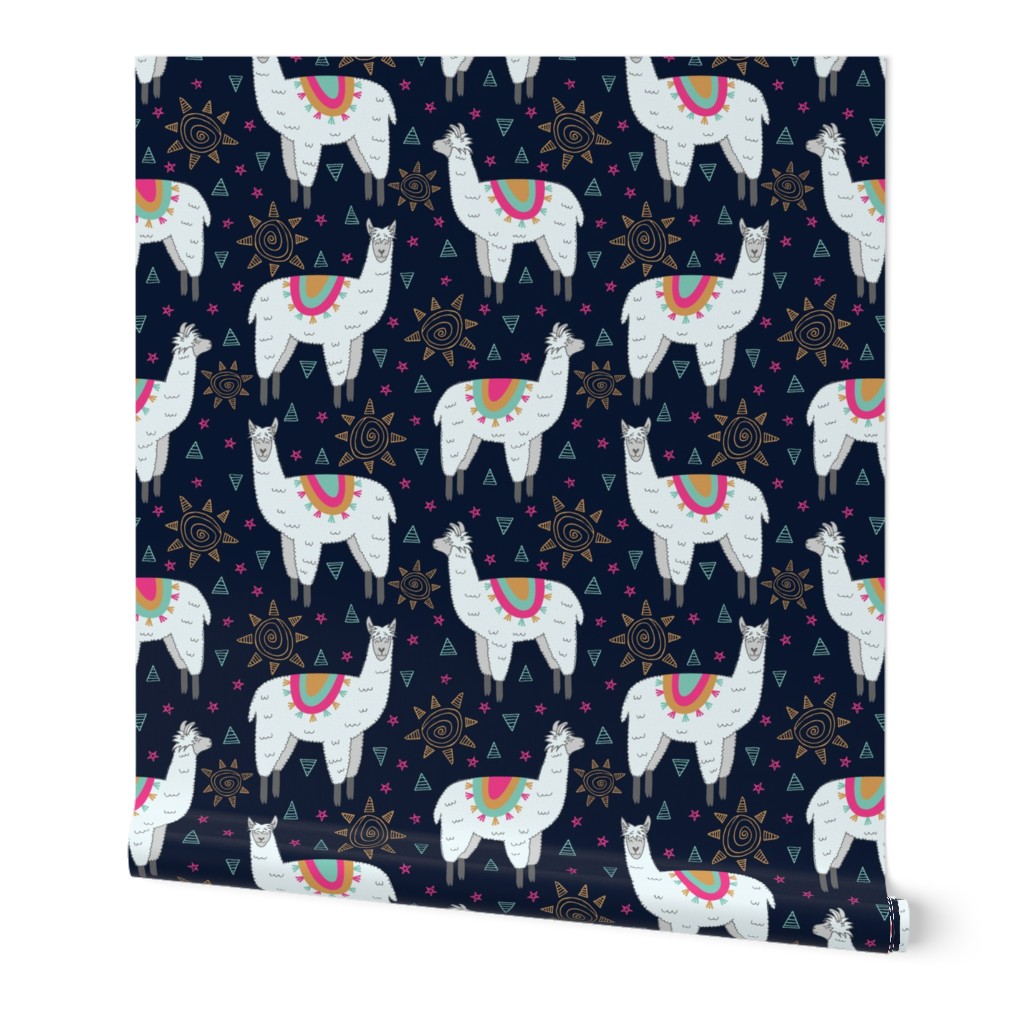 Llama Love (Navy)