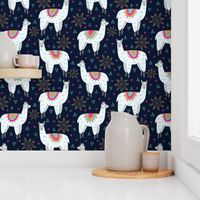 Llama Love (Navy)