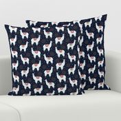 Llama Love (Navy)