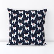 Llama Love (Navy)