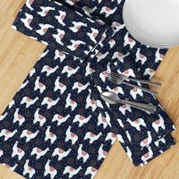 Llama Love (Navy)