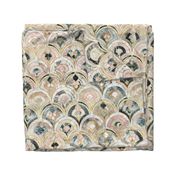 Marble Art Deco Tiles in Soft Pastels large scale version