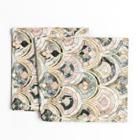 Marble Art Deco Tiles in Soft Pastels large scale version