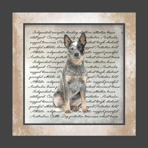 Cattle Dog Quilt/Pillow Panel