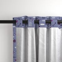 greek symbols on violet blue | small