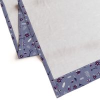 greek symbols on violet blue | small