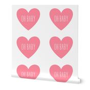 oh baby love heart pretty pink » plush + pillows // fat quarter