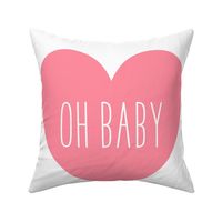 oh baby love heart pretty pink » plush + pillows // fat quarter