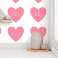 rebel love heart pretty pink » plush + pillows // fat quarter