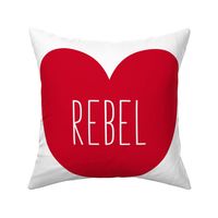 rebel love heart red » plush + pillows // fat quarter