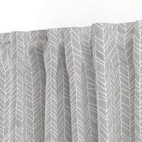 Grey Crazy Chevron Herringbone Gray Hand Drawn Geometric Pattern GingerLous