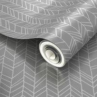 Grey Crazy Chevron Herringbone Gray Hand Drawn Geometric Pattern GingerLous