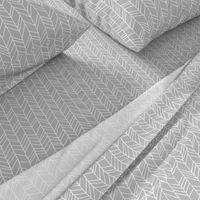 Grey Crazy Chevron Herringbone Gray Hand Drawn Geometric Pattern GingerLous