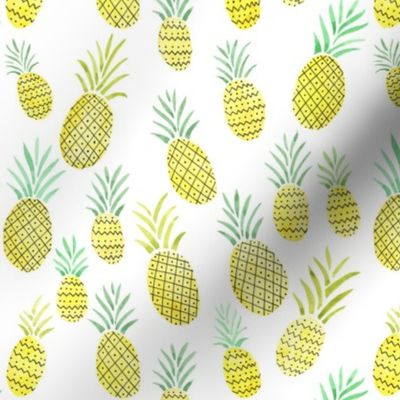 Watercolor Pineapple Pattern