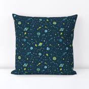 Meteor Showers in Blue + Green