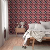 Kilim in Red and Blue