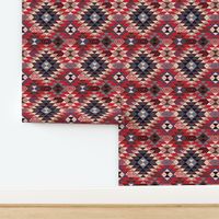 Kilim in Red and Blue