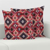 Kilim in Red and Blue