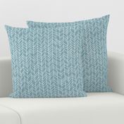 Blue Crazy Chevron Herringbone Geometric Pattern GingerLous