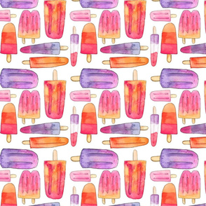 Watercolor Popsicle Pattern
