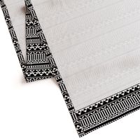 Mountain Stripe Kilim in Black + White