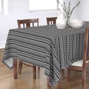 Mountain Stripe Kilim in Black + White