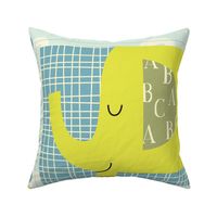 e is for elephant pillows