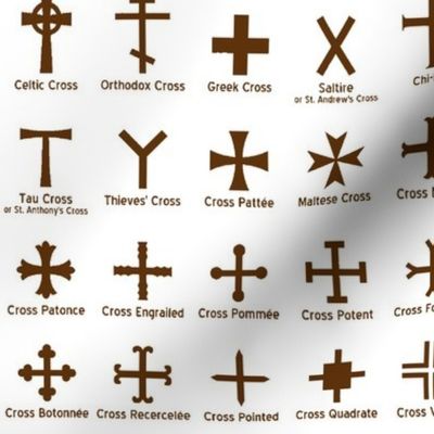 Brown Christian Crosses // Large