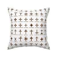 Brown Christian Crosses // Large