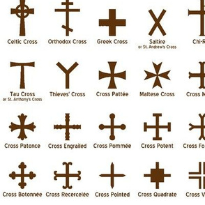 Brown Christian Crosses // Large