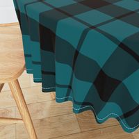 Brown tartan, custom 10" teal 