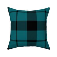 Brown tartan, custom 10" teal 