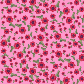 Tumbling Quillie Flowers Pink