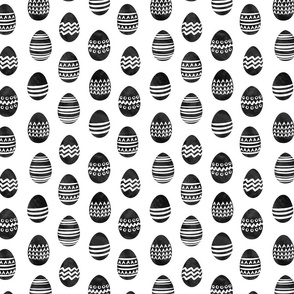 Easter eggs - monochrome eggs