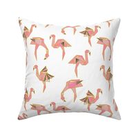 Flamingamis//Origami Flamingos (white)