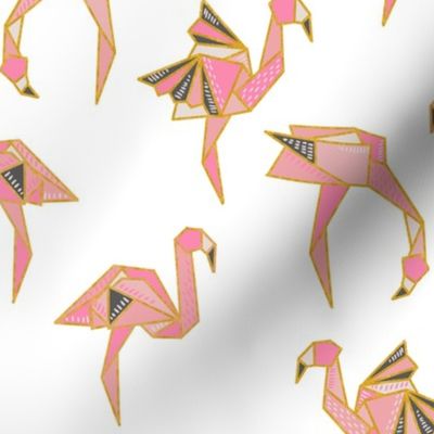 Flamingamis//Origami Flamingos (white)