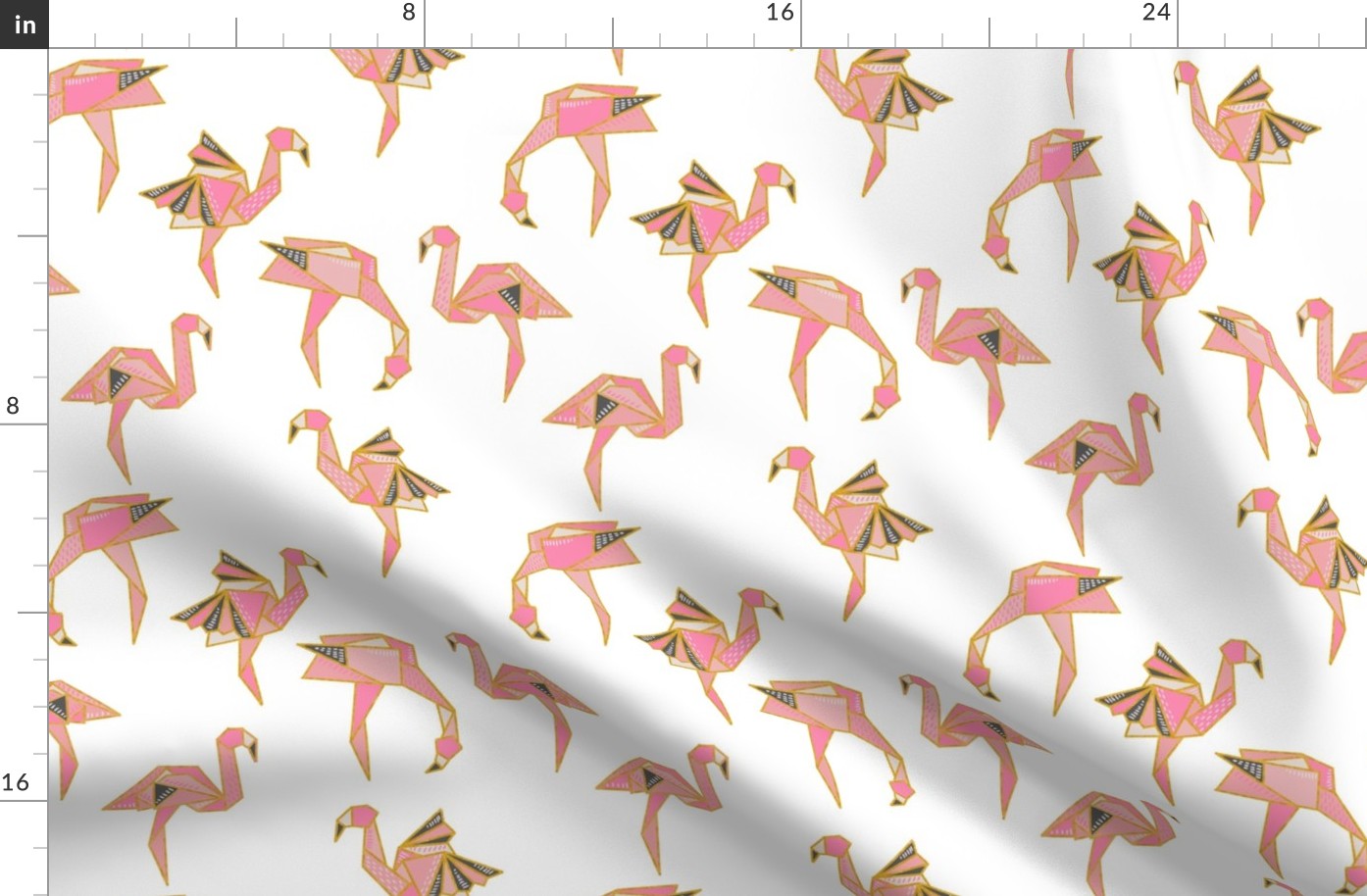 Flamingamis//Origami Flamingos (white)