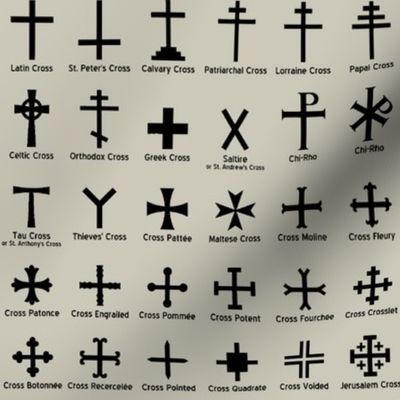 Christian Crosses - Light Taupe // Small