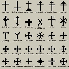 Christian Crosses - Light Taupe // Small