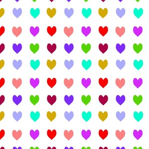 Colored Hearts
