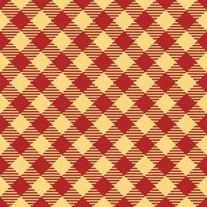 Red Diagonal Check // Christmas Plaid Collection