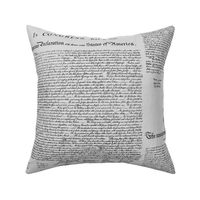 Declaration of Independence on Grey / Large