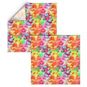 MARSHMALLOW ESCHER MAGIC CUBES 3D CHAOS FRUIT SALAD FRUITY SUMMER TONES