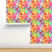 MARSHMALLOW ESCHER MAGIC CUBES 3D CHAOS FRUIT SALAD FRUITY SUMMER TONES